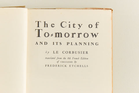 Vintage 1947 The City of Tomorrow Book by Le Corbusier