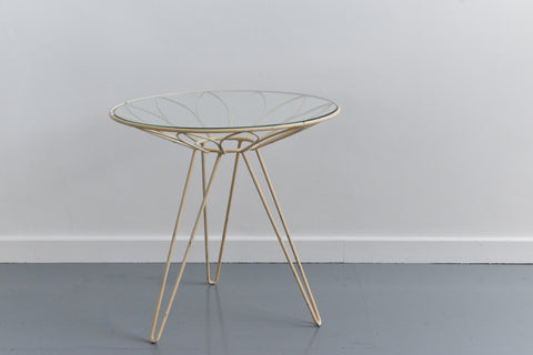 Vintage 1950s French Daisy Design Side / Coffee Table