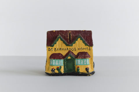 Vintage 1950s Papier-Mâché Dr Barnardo's Homes Money Box