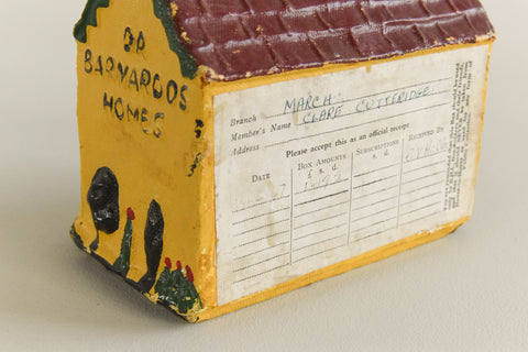 Vintage 1950s Papier-Mâché Dr Barnardo's Homes Money Box