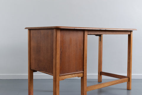 Vintage 1950s Oak Desk