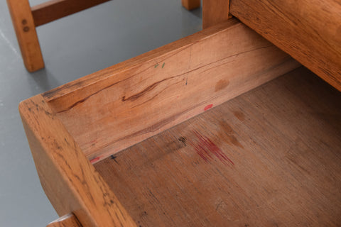 Vintage 1950s Oak Desk
