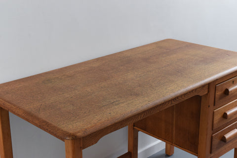 Vintage 1950s Oak Desk