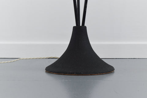 Vintage 1950s Three Arm Metal Floor Lamp