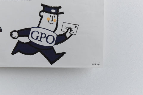 Vintage 1960s GPO Post Office Poster