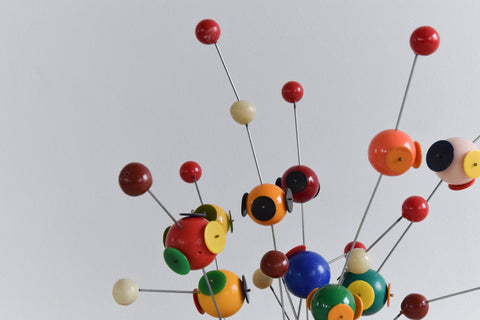 Vintage 1960s Plastic Atomic Molecule Model