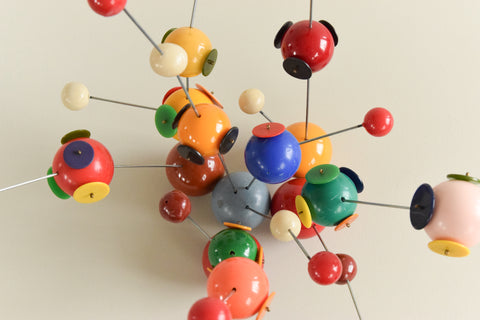 Vintage 1960s Plastic Atomic Molecule Model