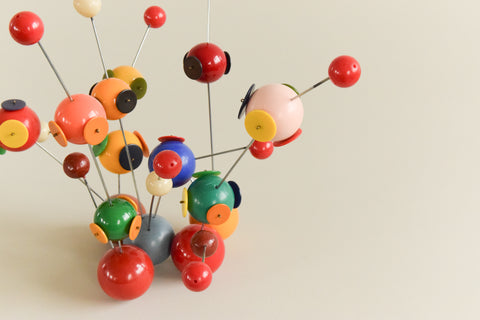 Vintage 1960s Plastic Atomic Molecule Model