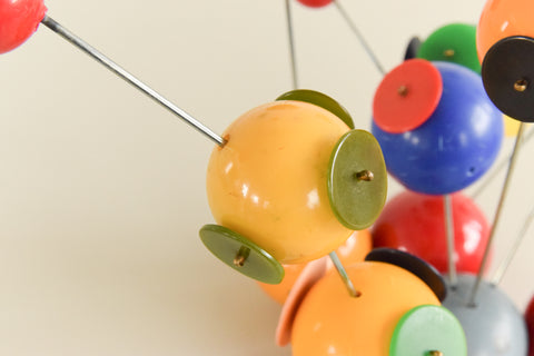 Vintage 1960s Plastic Atomic Molecule Model