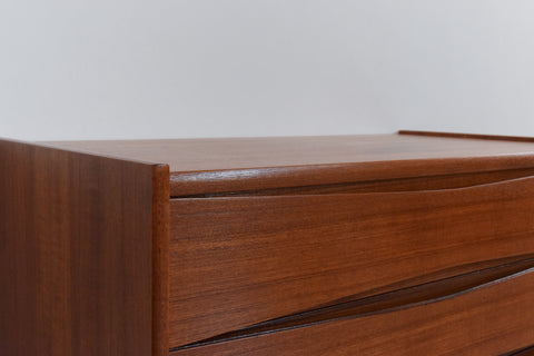 Vintage 1960s Small Teak Chest of Drawers by Fredrik Kayser for Skeie & Co. of Norway