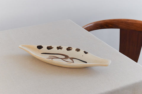 Vintage 1960s Studio Pottery Serving Dish by Potter Heather Marie Martin (Webster)