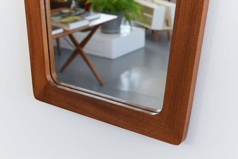 Vintage 1960s Teak Framed Mirror