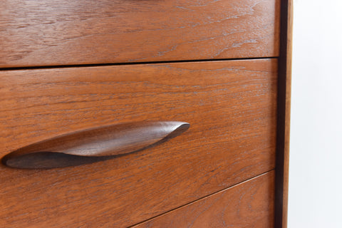 Vintage Teak Tallboy Chest of Drawers by Austinsuite