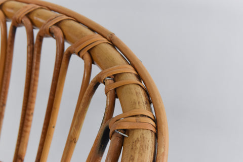Vintage Bamboo Tub Armchair