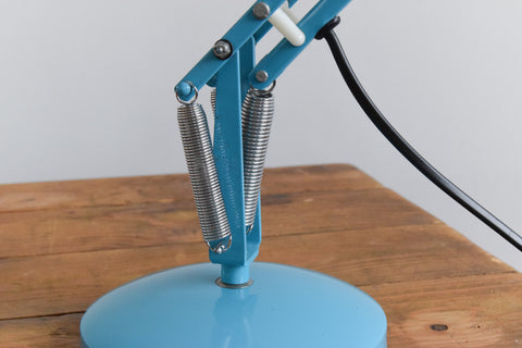 Vintage Blue Anglepoise Apex 90 Lamp by Herbert Terry & Sons