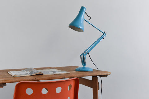 Vintage Blue Anglepoise Apex 90 Lamp by Herbert Terry & Sons