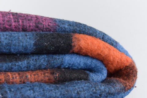 Vintage Checked Fleece Blanket by Estoril