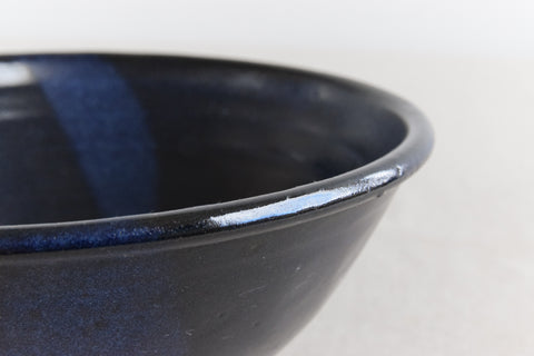 Vintage Blue Studio Pottery Bowl by Deborah Hopson Wolpe