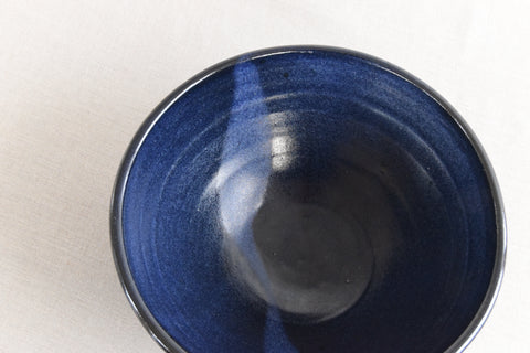 Vintage Blue Studio Pottery Bowl by Deborah Hopson Wolpe