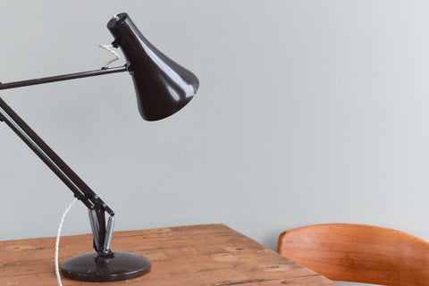 Vintage Nut Brown Anglepoise Apex 90 Lamp by Herbert Terry & Sons