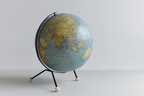 Vintage Cartes Taride French Challenge 13 inch Globe by Philip's 1963