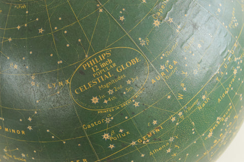 Vintage Celestial Globe by Philips' 12inch Circa 1935