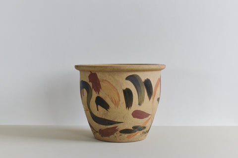 Vintage Ceramic Outdoor Patterned Plant Pot