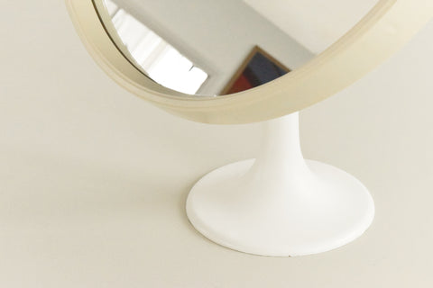 Vintage Cream Table Top Vanity Mirror