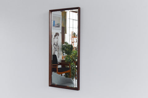 Vintage Danish Rosewood Long Mirror