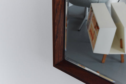 Vintage Danish Rosewood Long Mirror