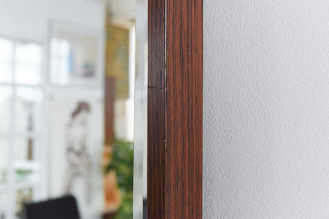 Vintage Danish Rosewood Long Mirror