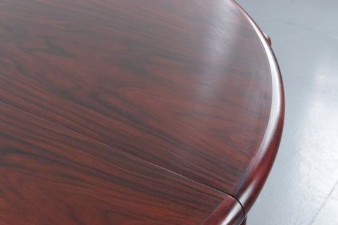 Vintage Danish Scovby Extending Round Dining Table in Rosewood