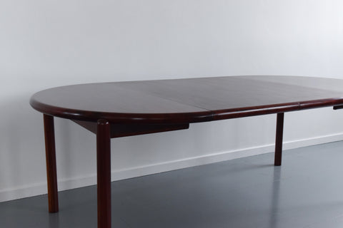 Vintage Danish Scovby Extending Round Dining Table in Rosewood