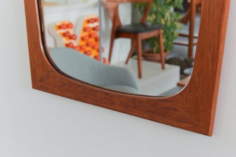 Vintage Danish Teak Mirror