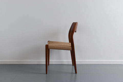Vintage Set of Four Danish Teak Model 71 Dining Chairs by Niels Otto Møller for J.L. Møller