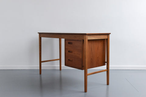 Vintage Danish Teak and Oak Desk / Dressing Table by Svend Åge Madsen