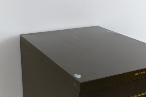 Vintage Green Metal Filing Cabinet by Shannon Systems