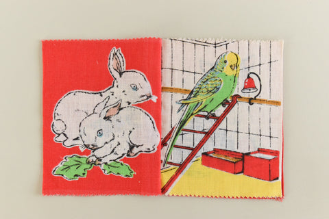 Vintage Dean's Baby Safe Fabric Rag Book Designed by Josephine Wilkinson