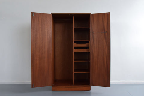 Vintage Double Teak Fresco Gentleman's Wardrobe by G Plan