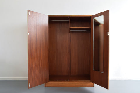 Vintage E Gomme G Plan Brandon Large Double Oak Wardrobe