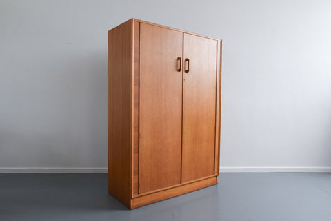 Vintage E Gomme G Plan Brandon Large Double Oak Wardrobe
