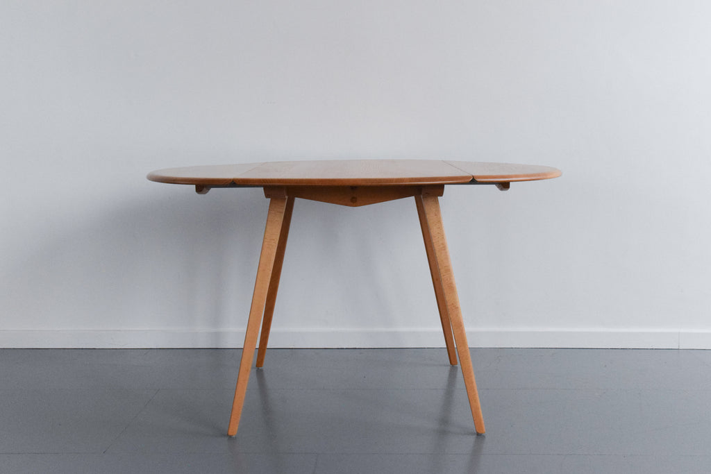 384 Table Vintage Ercol Oval Drop Leaf Dining Table Model 384 Lucian Ercolani ...