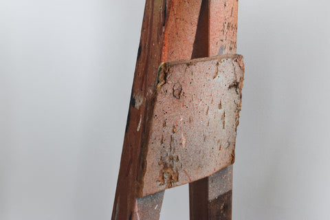 Vintage Ex-Sign Writers Rustic Wooden Bifold Trestle Table