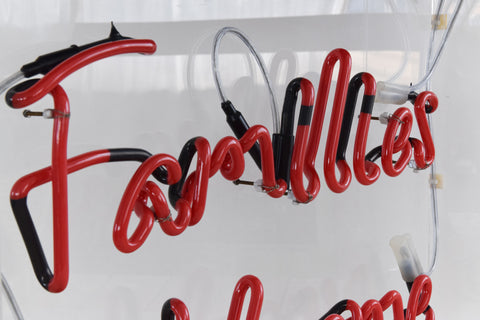 Vintage Families Welcome Advertising Neon Wall Light