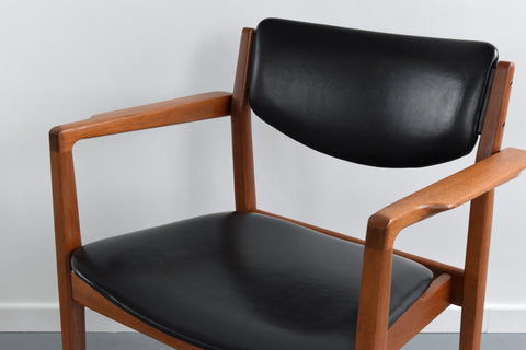 Vintage Finn Juhl Model 196 Danish Teak Chair by France & Son