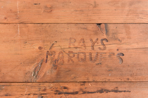 Vintage Rustic Wooden Folding Trestle Table