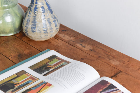 Vintage Rustic Wooden Folding Trestle Table