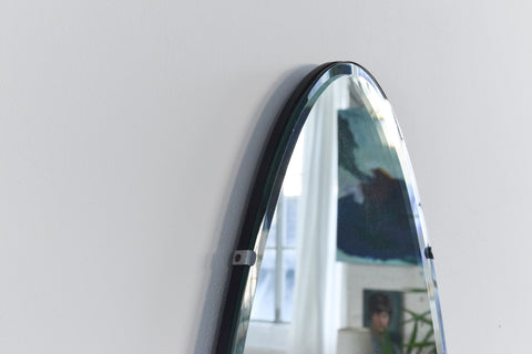 Vintage Frameless Diamond Shape Bevelled Mirror