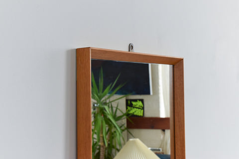 Vintage Extra Long Full Length Wooden Framed Wall Mirror