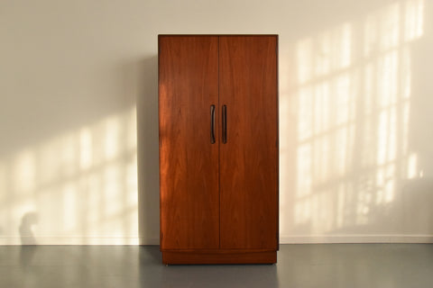 Vintage Double Teak Fresco Gentleman's Wardrobe by G Plan